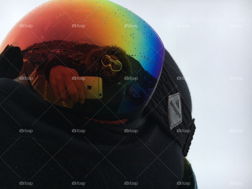 Snowboard reflections 