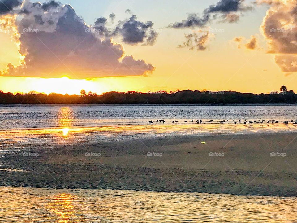 Sunset at Matanzas Inlet