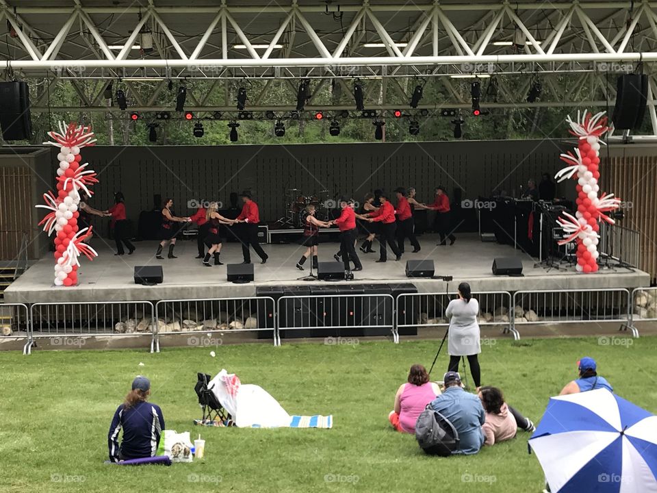 Country Pride Dancers perform at Bower Ponds for Canada Day.