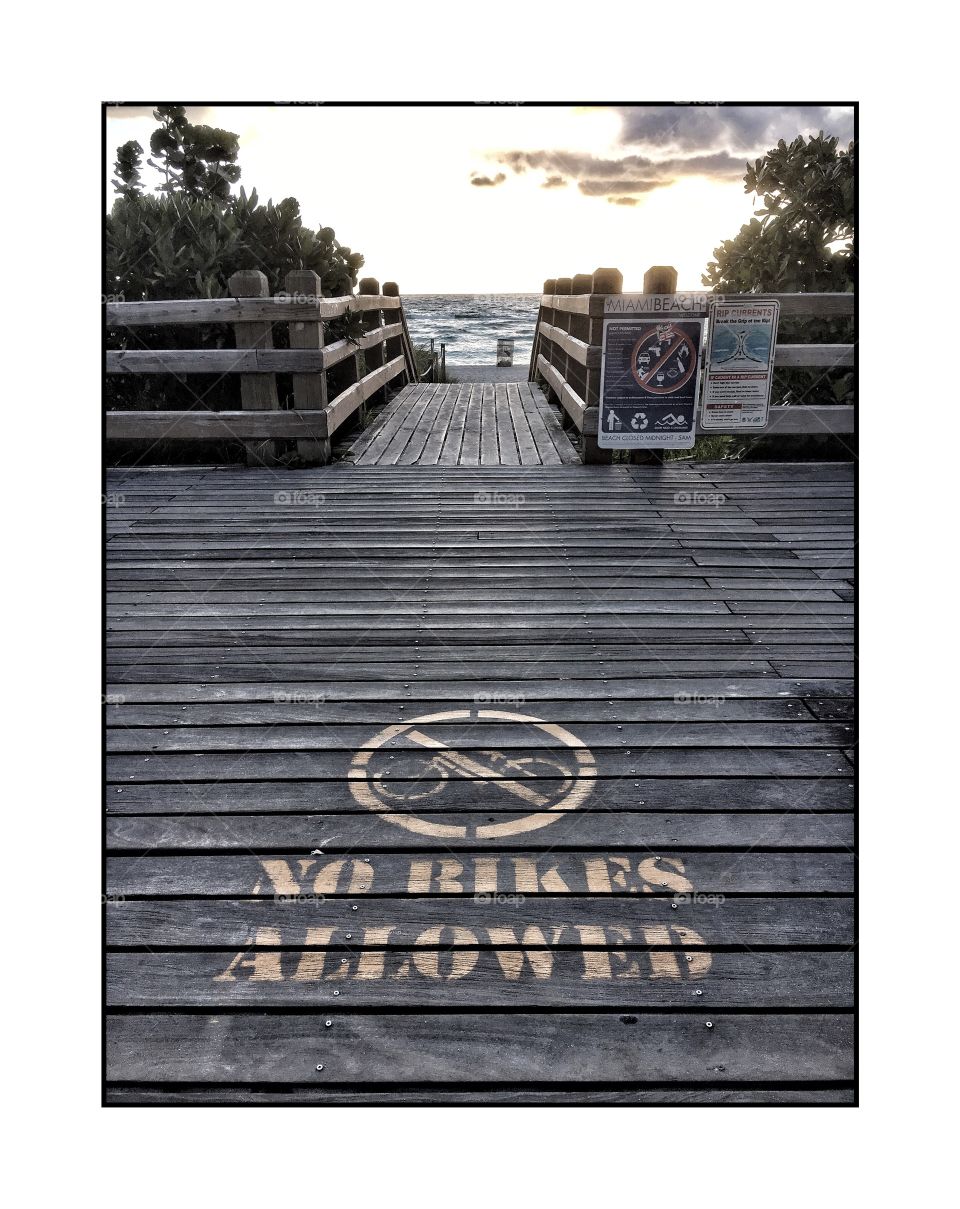 No bikes allowed