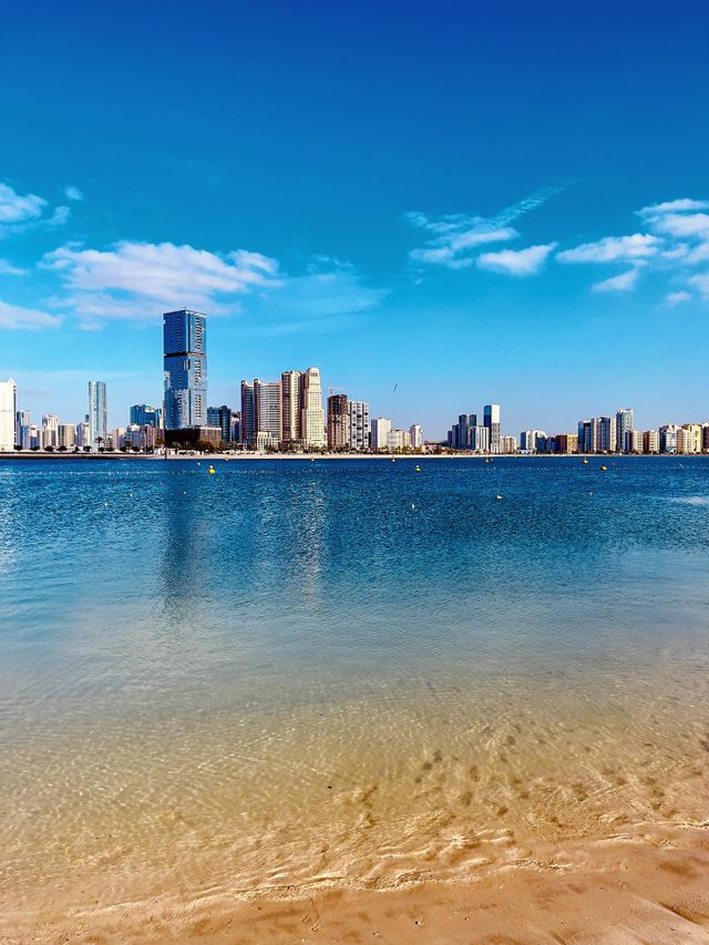 Dubai uae , dubai al mumzer beach 