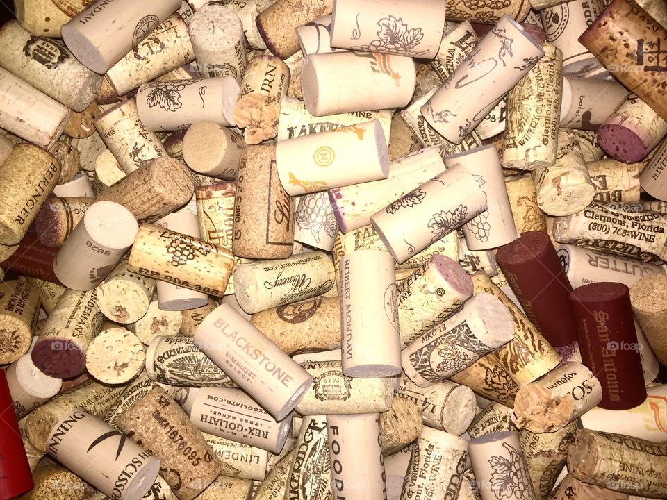 Hundreds & hundreds of corks!