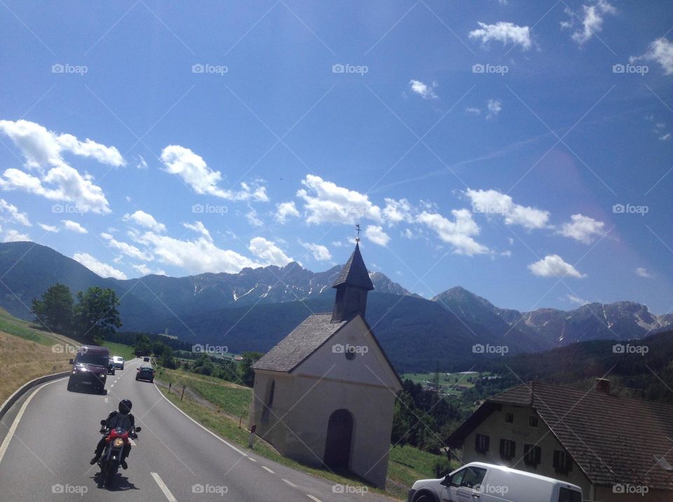 Traveling through the Alps