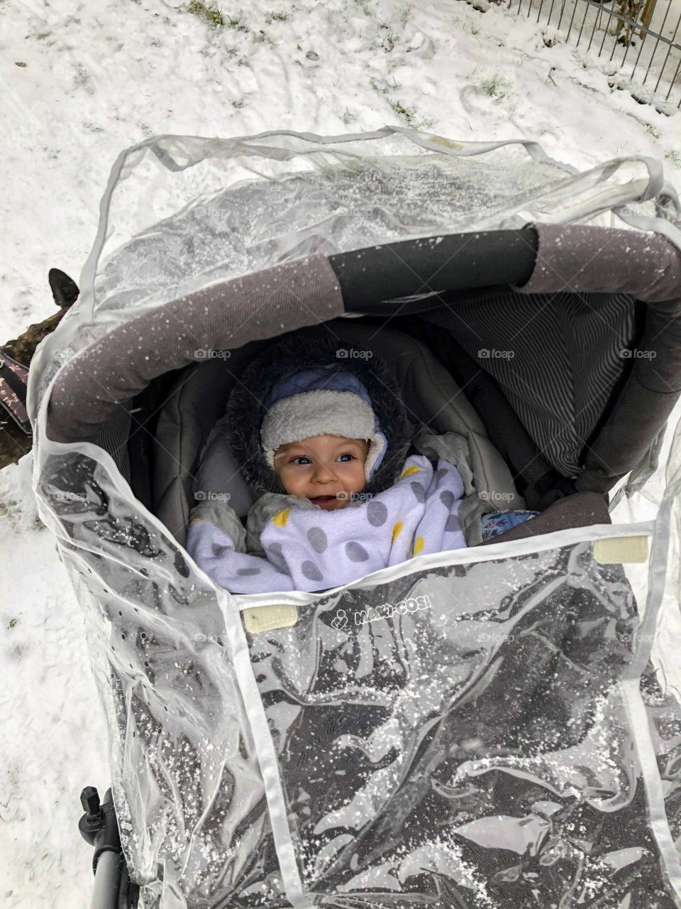 Walking with little boy