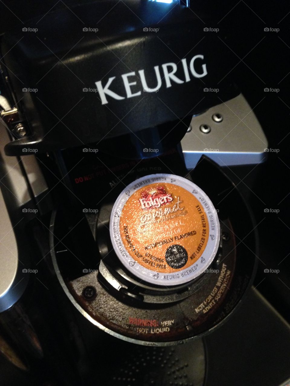 Wake up!. Folger's k cup waiting to wake me up