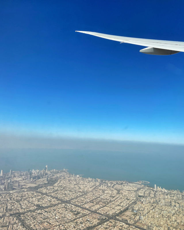 Kuwait City view from above. 