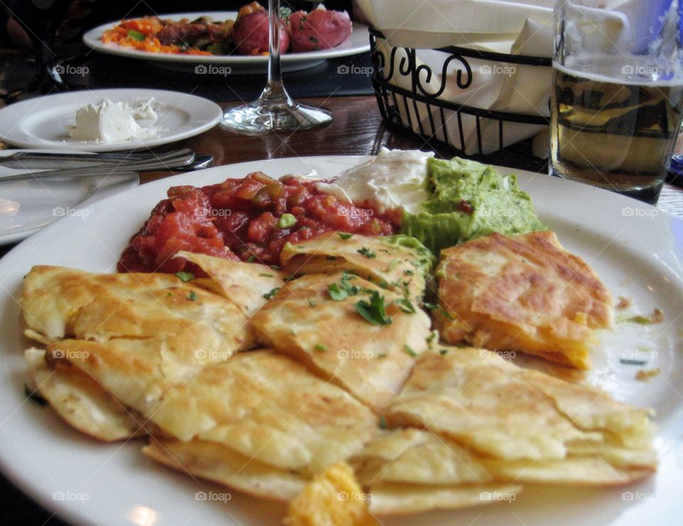 Dining Out. Quesadillas