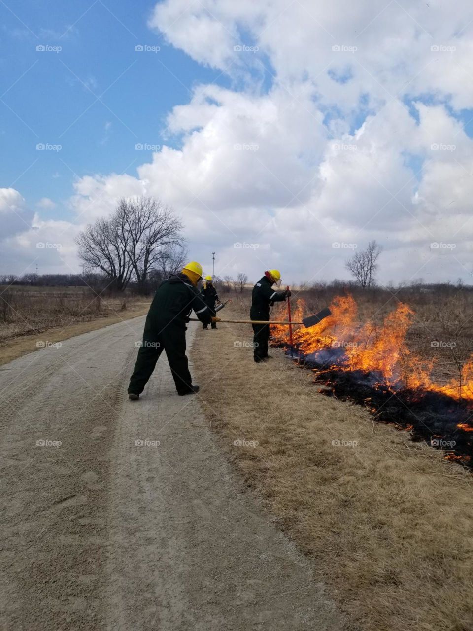 controlled fire burn