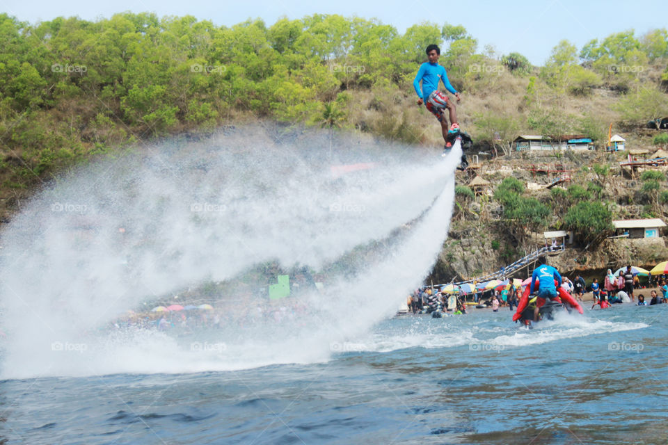 flying with flyboard