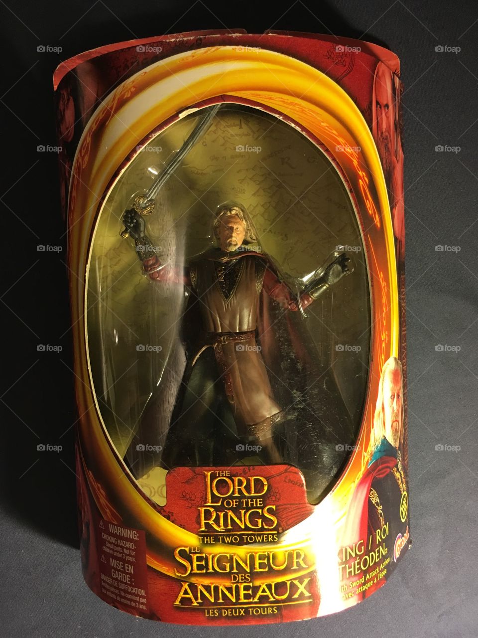 King Theoden - The lord of the Rings - The Two Towers 
Action figure 
Released - 2002