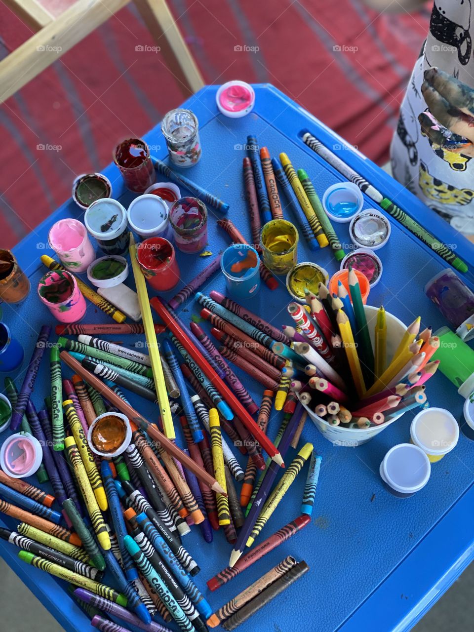 A somewhat confused, over-colored table