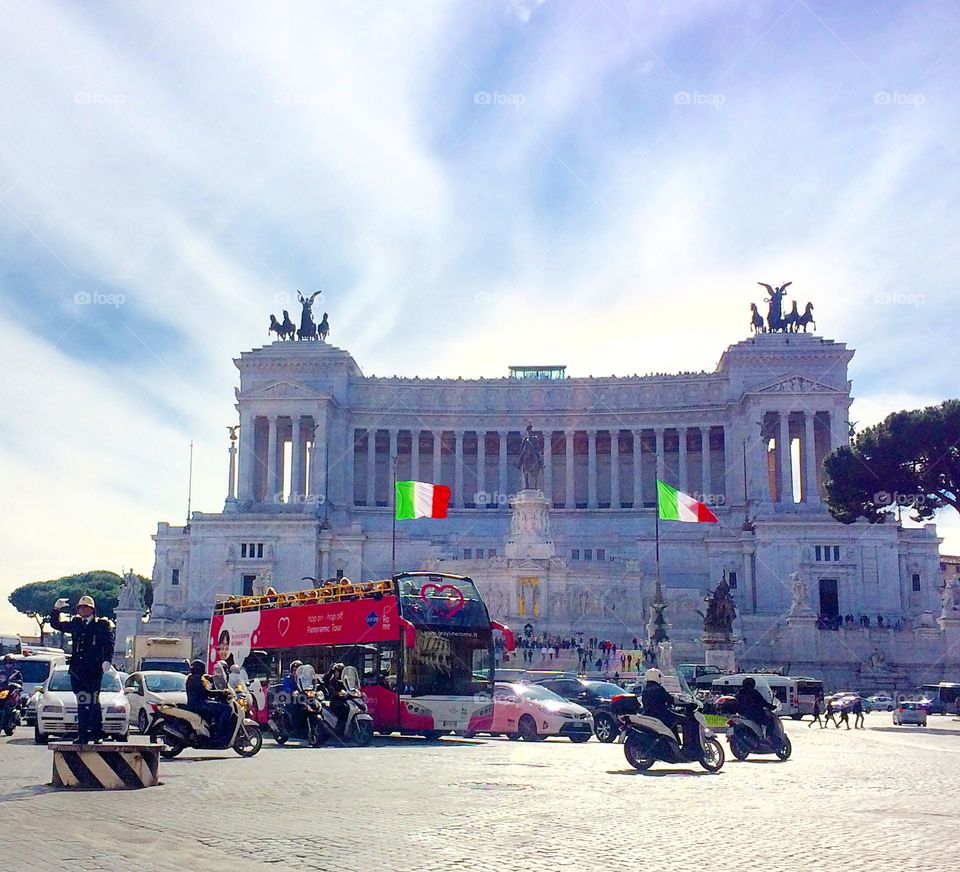 Rome, Italy. Altare della Patria, Piazza Venezia, Roma, Italia