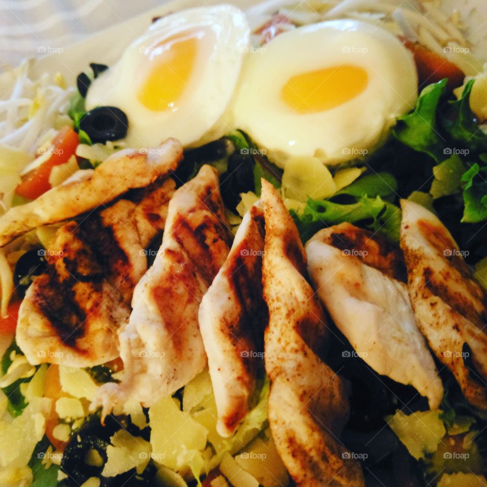 chicken and egg salad