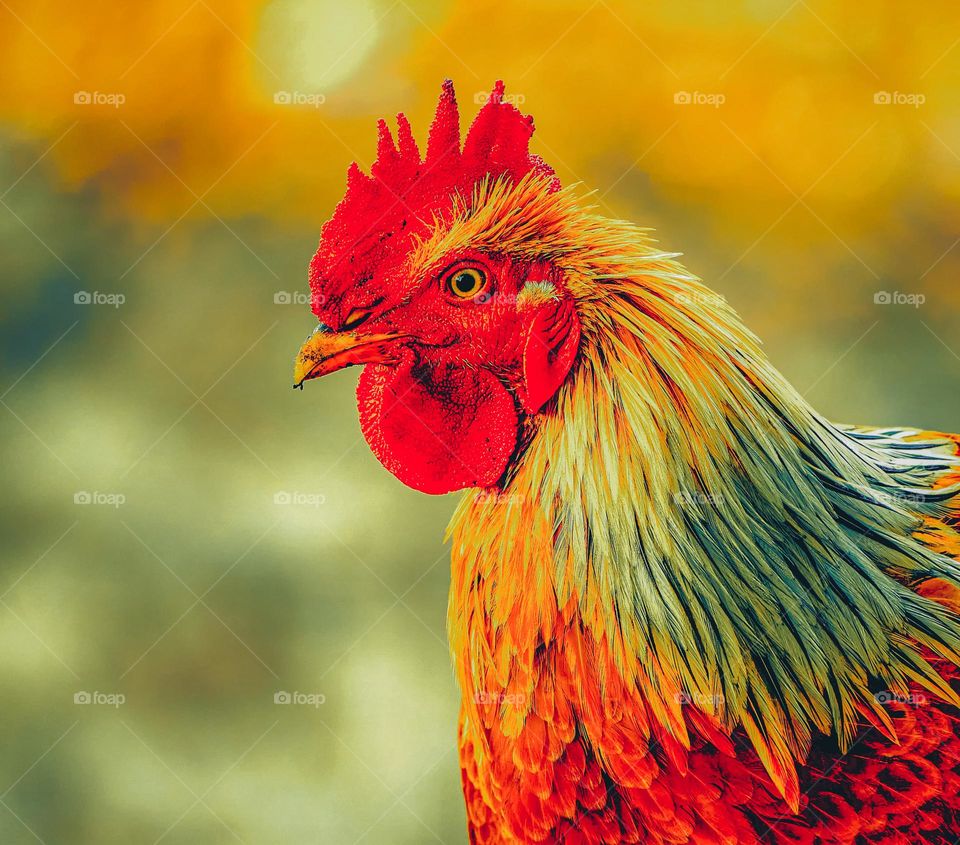 Bird photography - Roost - Portrait style - Colorfull 