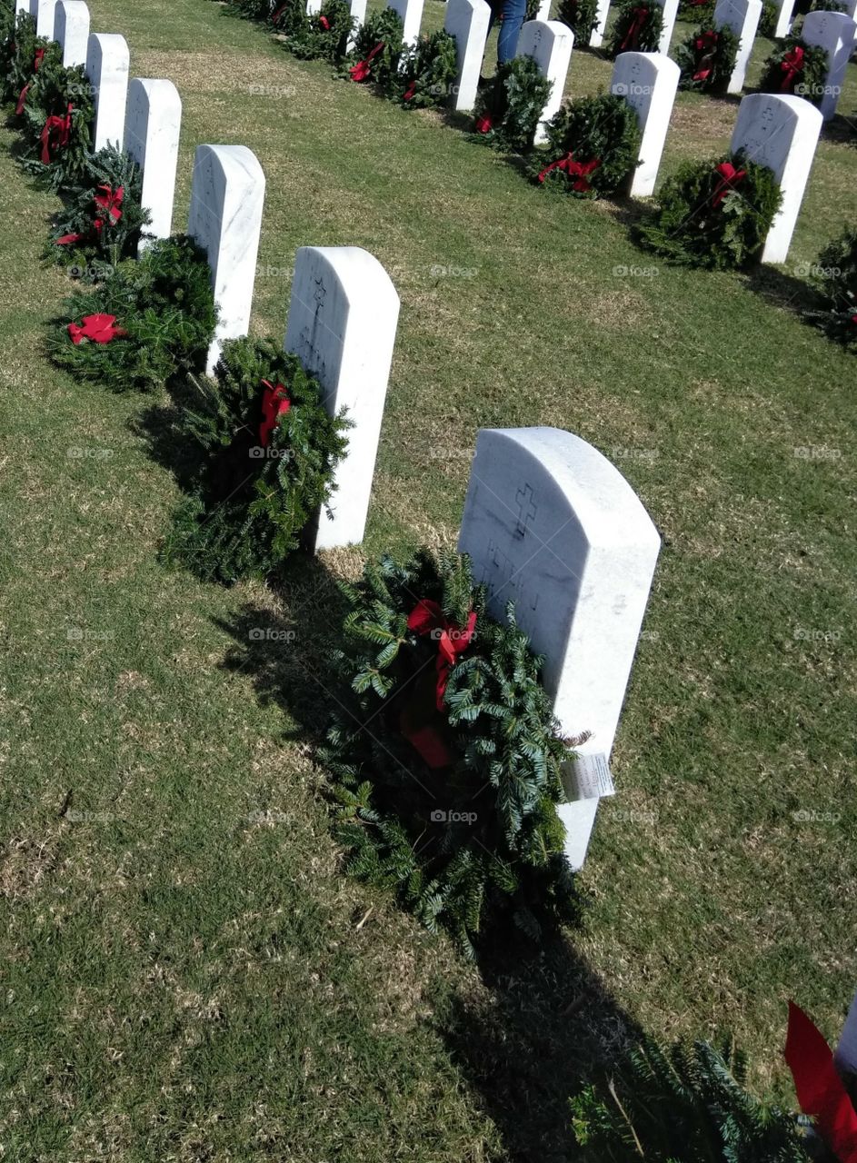 Veteran wreath placement