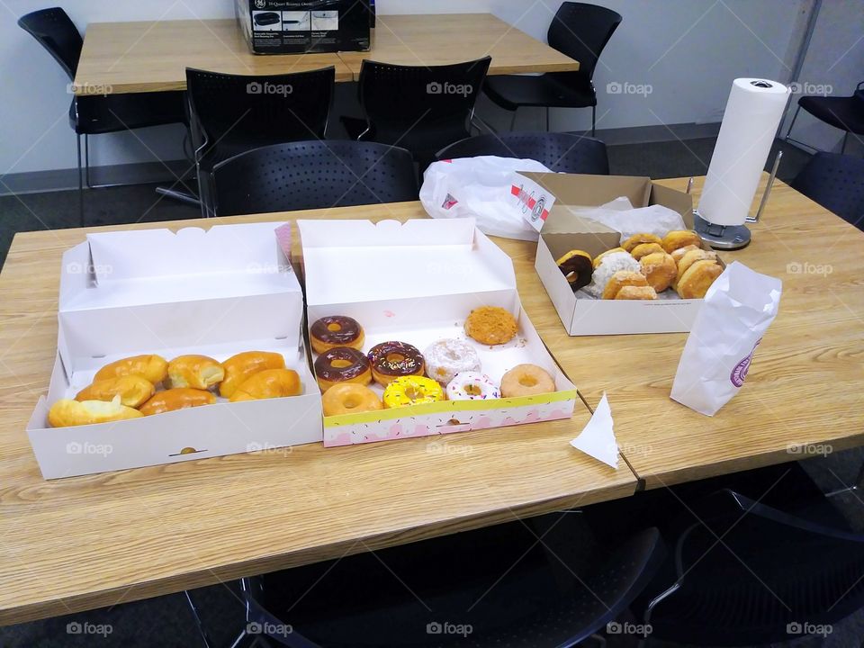 Breakfast at the office