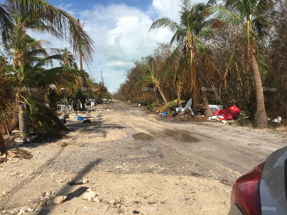 The aftermath of Hurricane Irma 2017