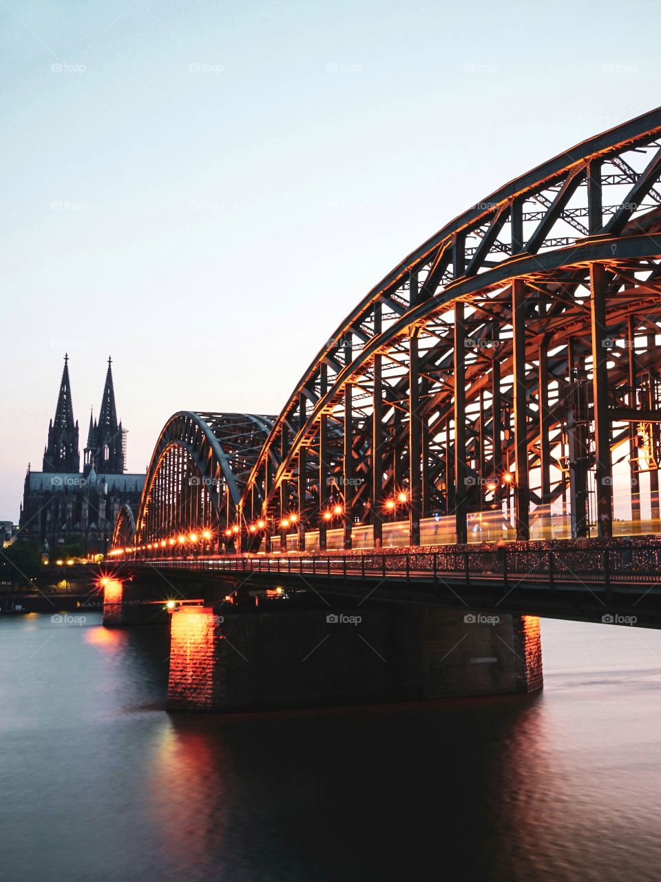 Beautiful Cologne at golden hour