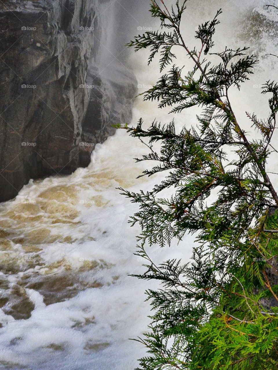 Quebec's scenic waterfall