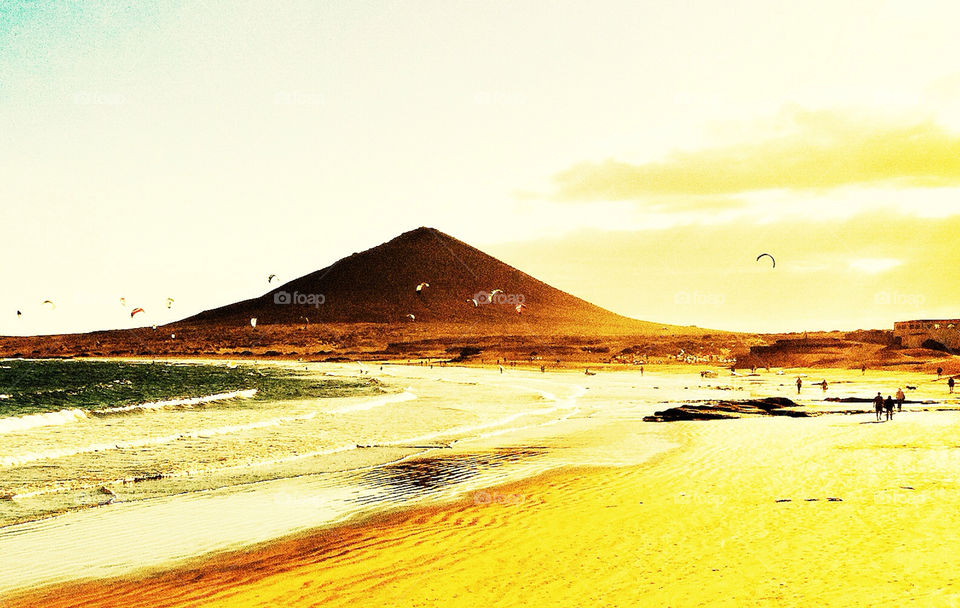 Surfers in Tenerife