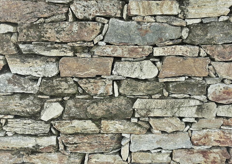 All stone wall