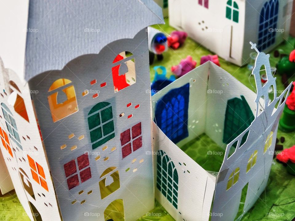 Colorful Paper Castle
