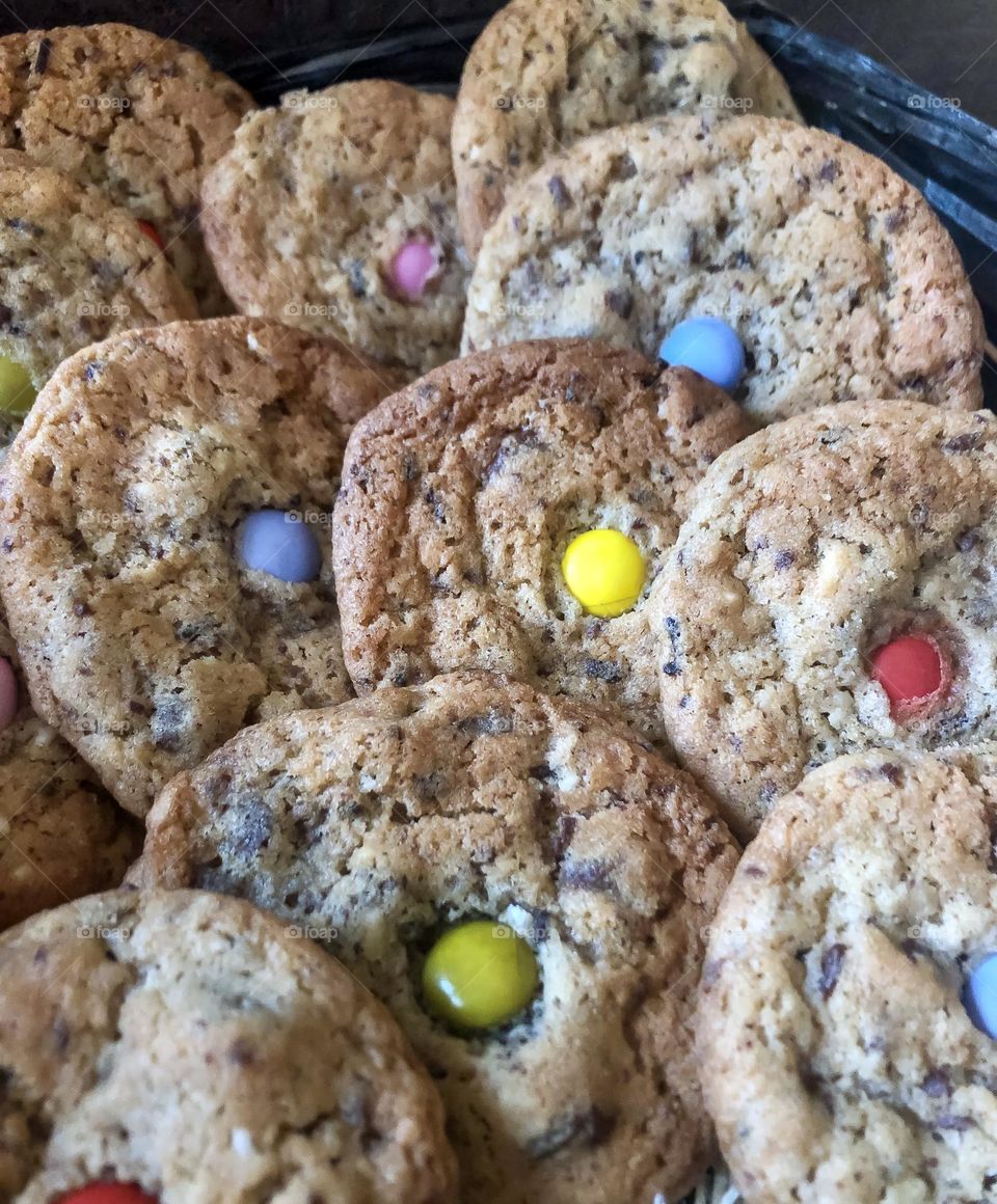 Home baked cookies in a basket