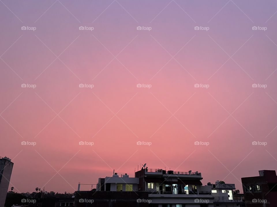 Beautiful Rare Pink Sunset 