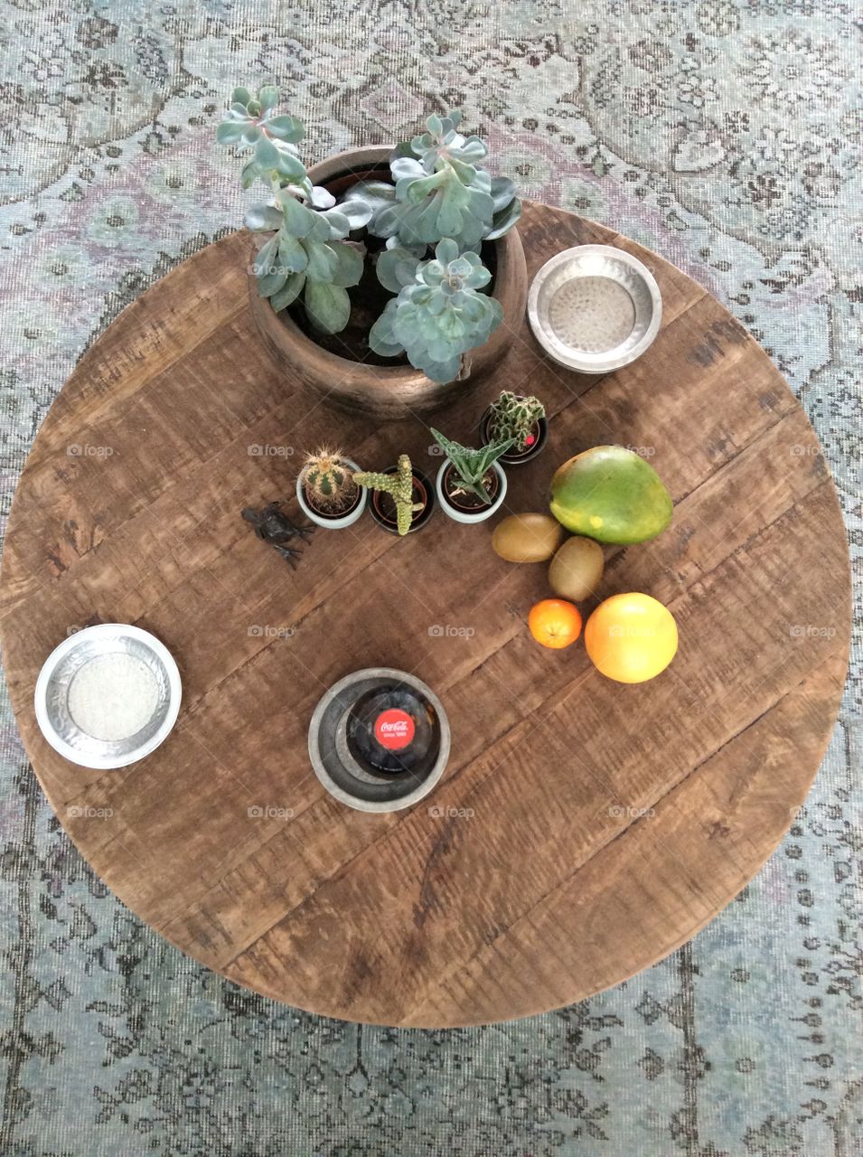 Coca cola on the table