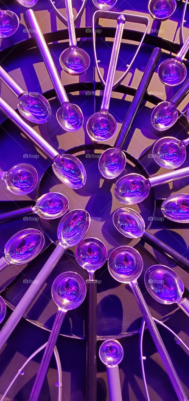 art with spoons and scoops