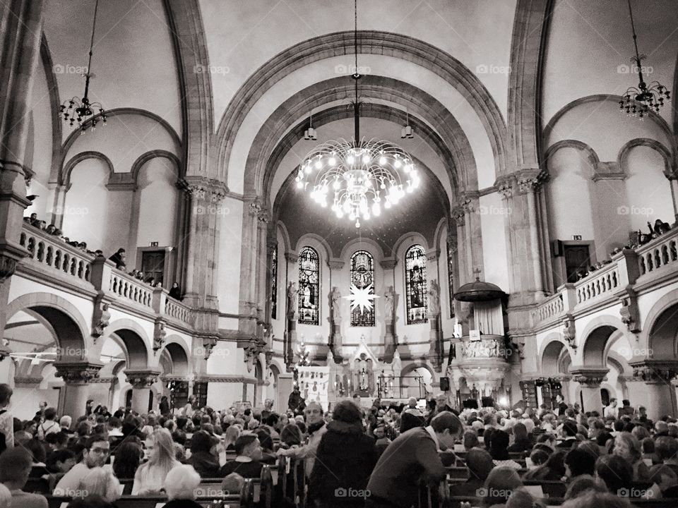 Christmas eve service in Martin Luther Kirche 