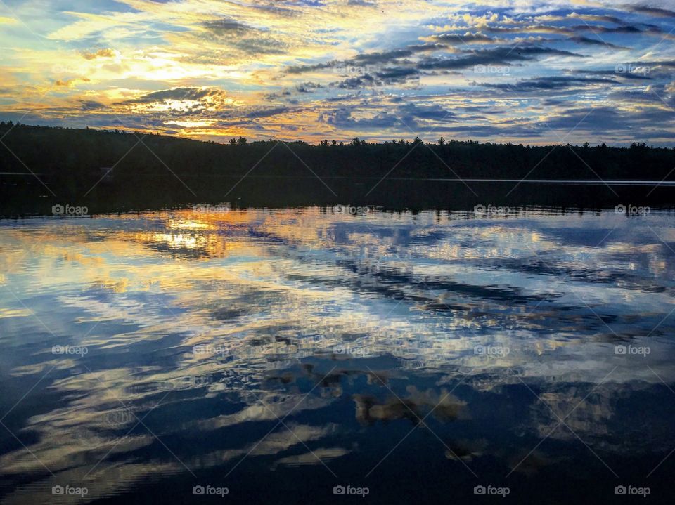 Reflections in lake