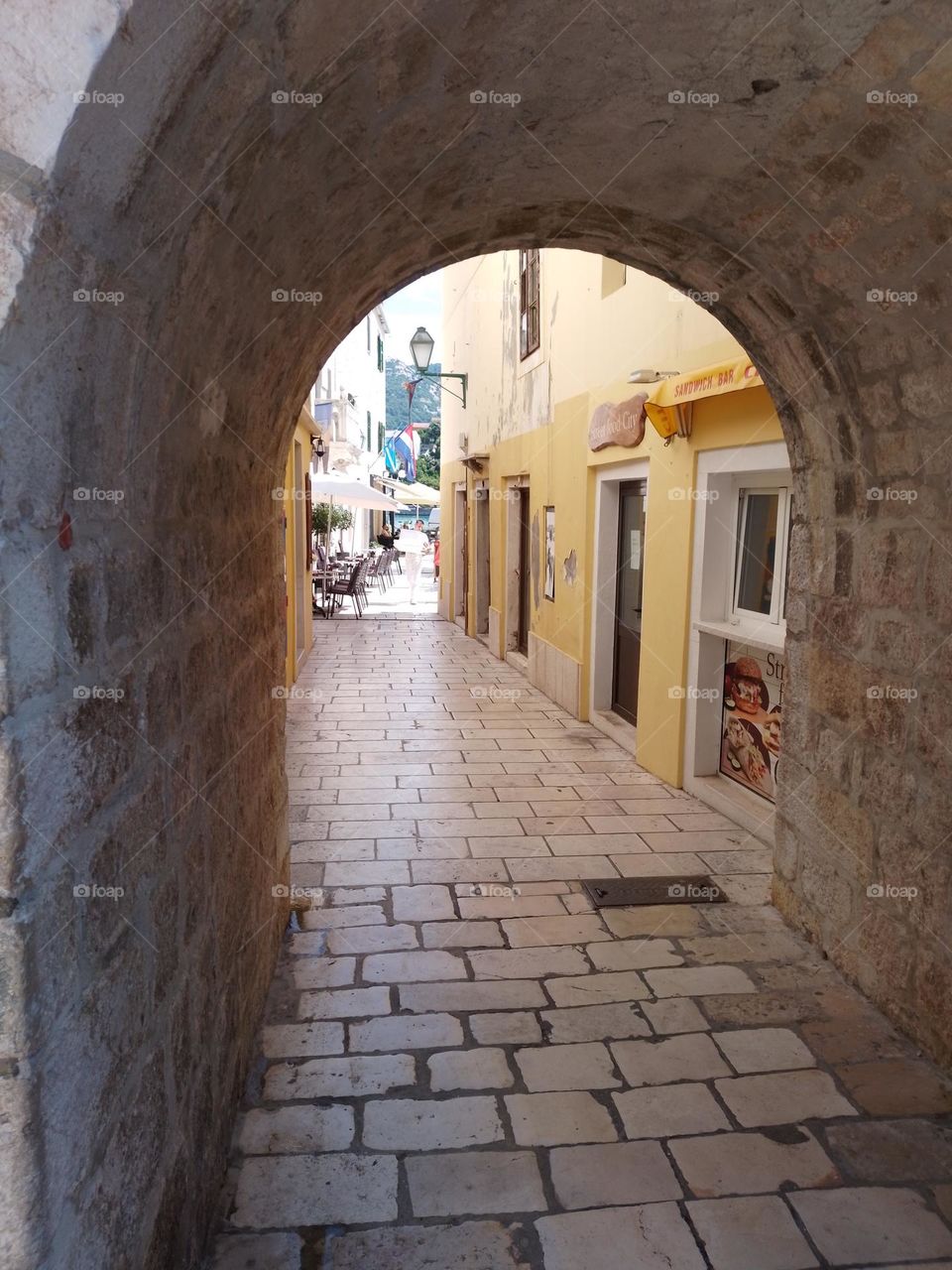 gate in the town of Rab