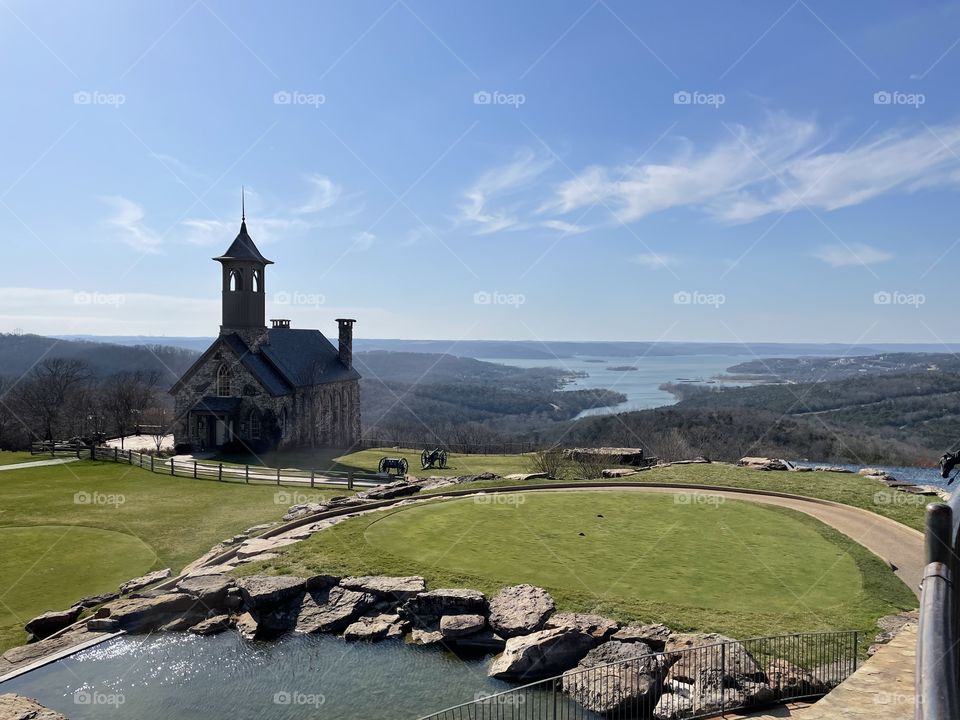 A church on a hill