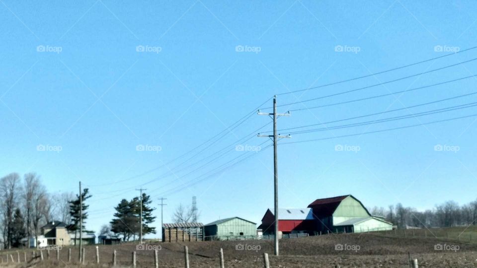 Landscape, Sky, No Person, Outdoors, Wire
