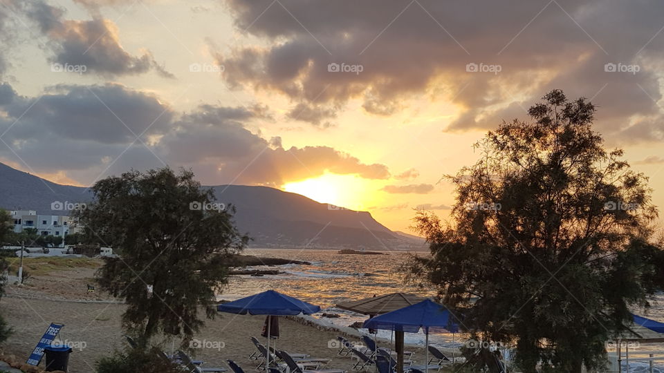 Sonnenuntergang auf Kreta