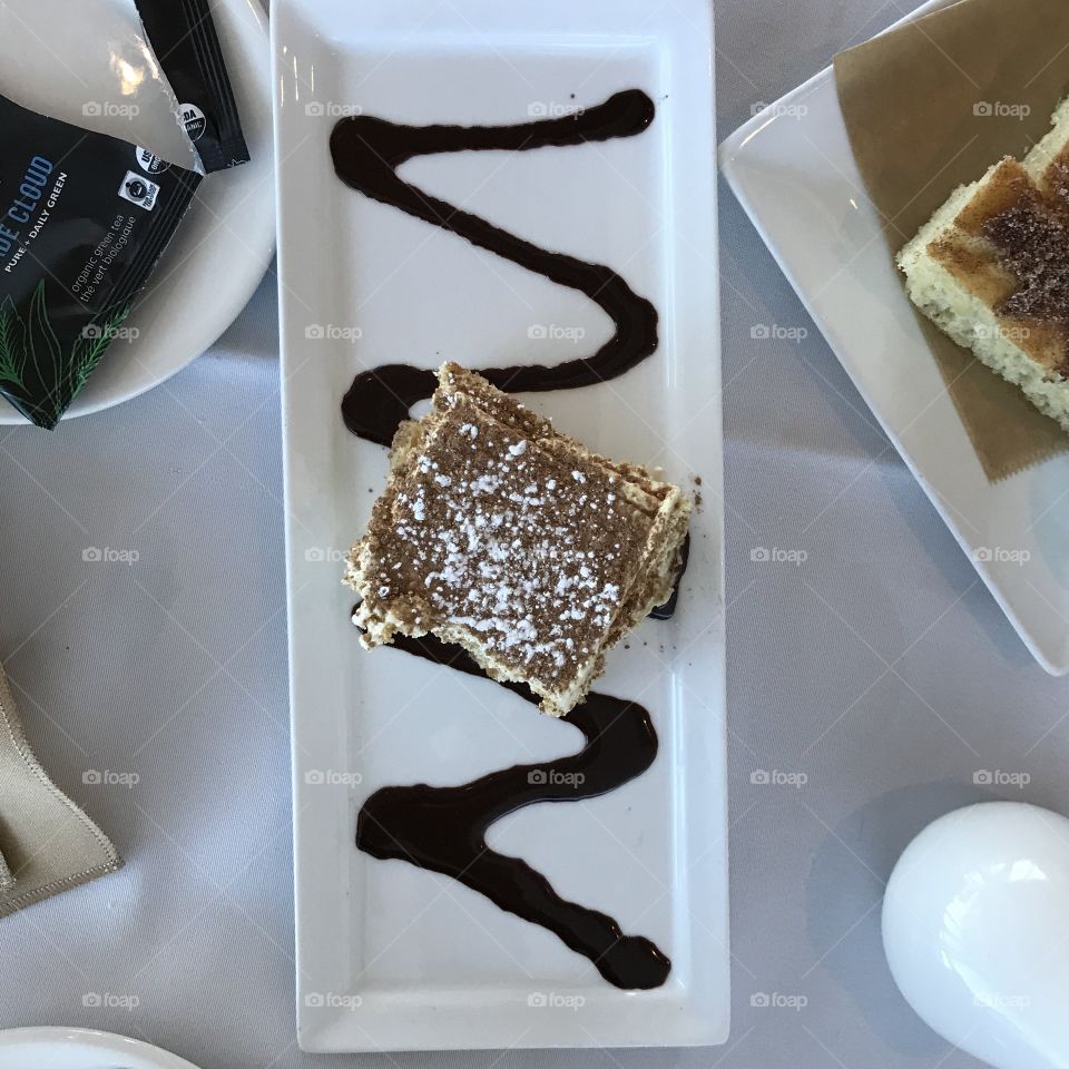 Tiramisu from top