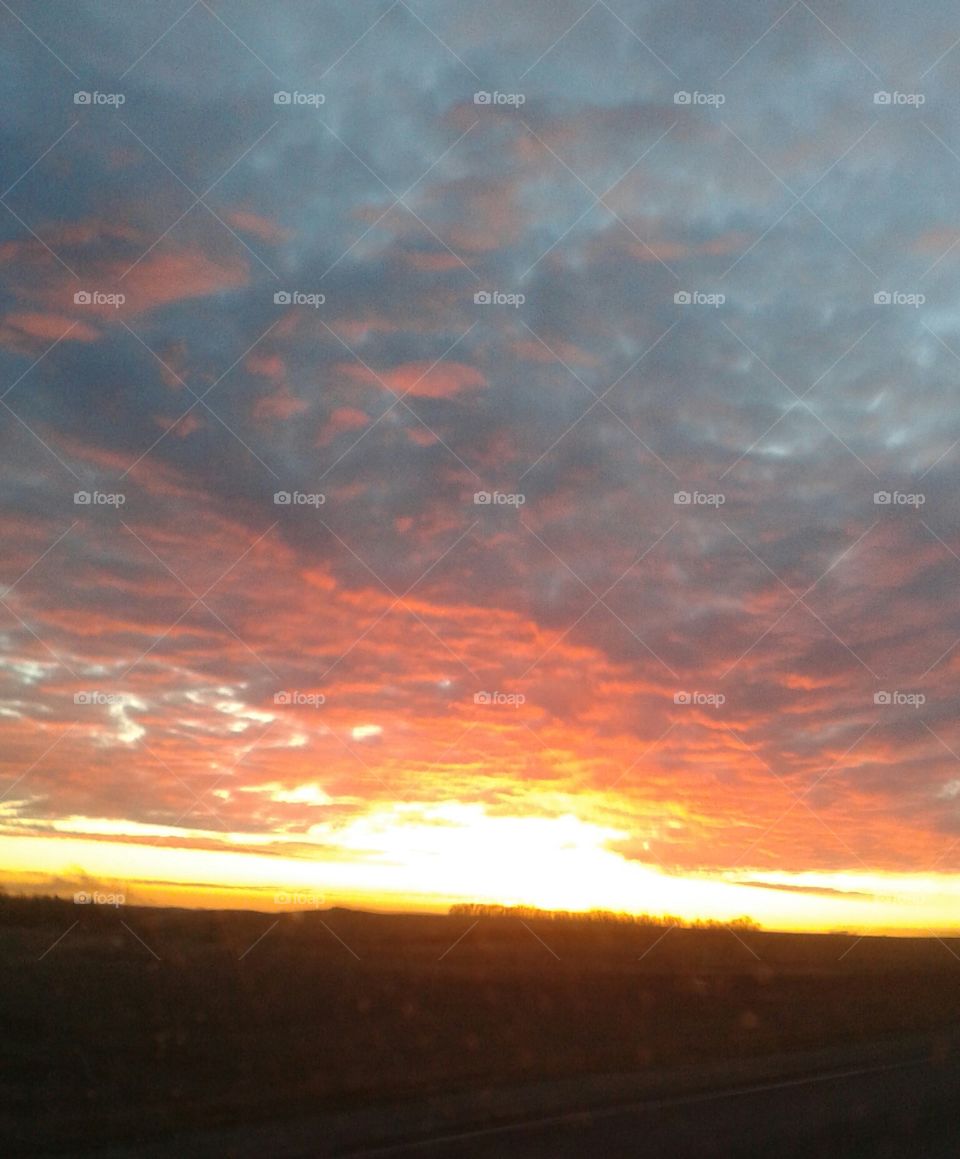Sunsets in North Dakota