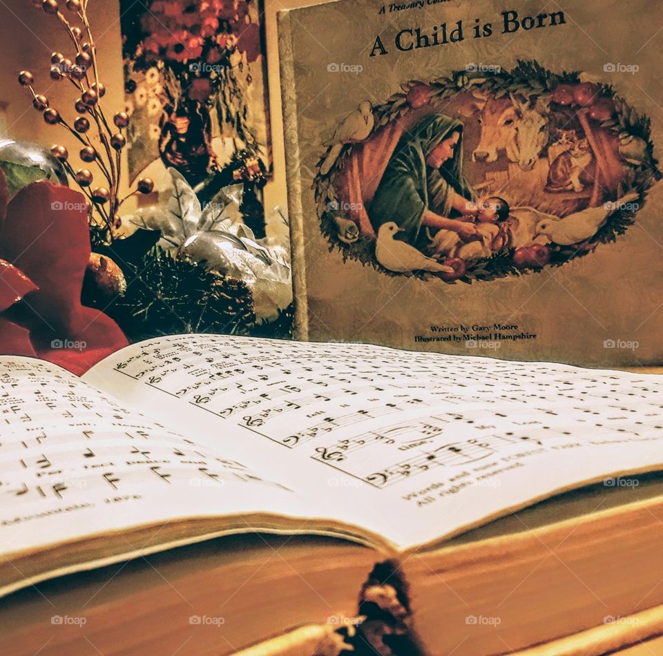 Christmas Book, Decor and Hymnal