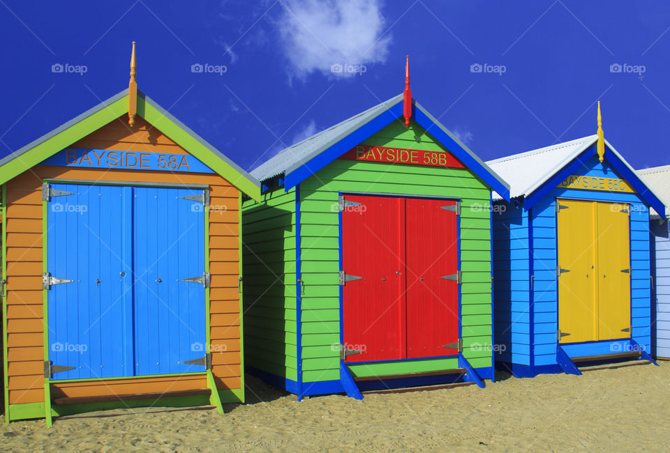Beach Boxes,  Brighton,  Melbourne