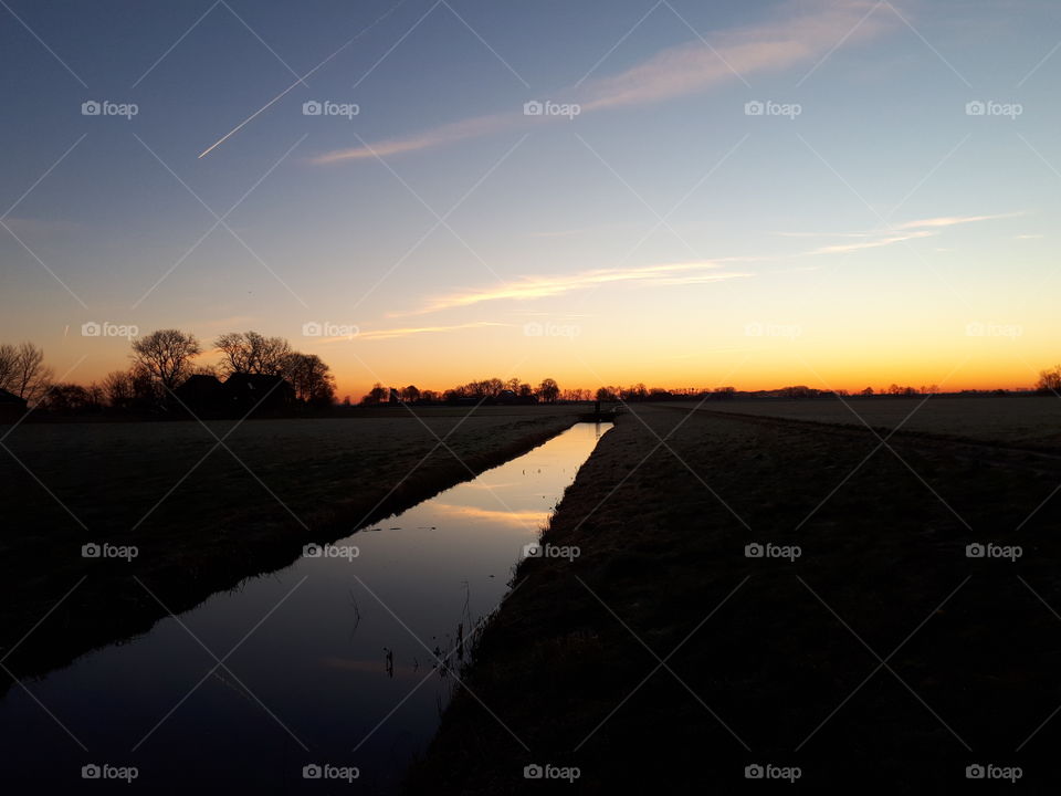 sunrise in the Netherlands