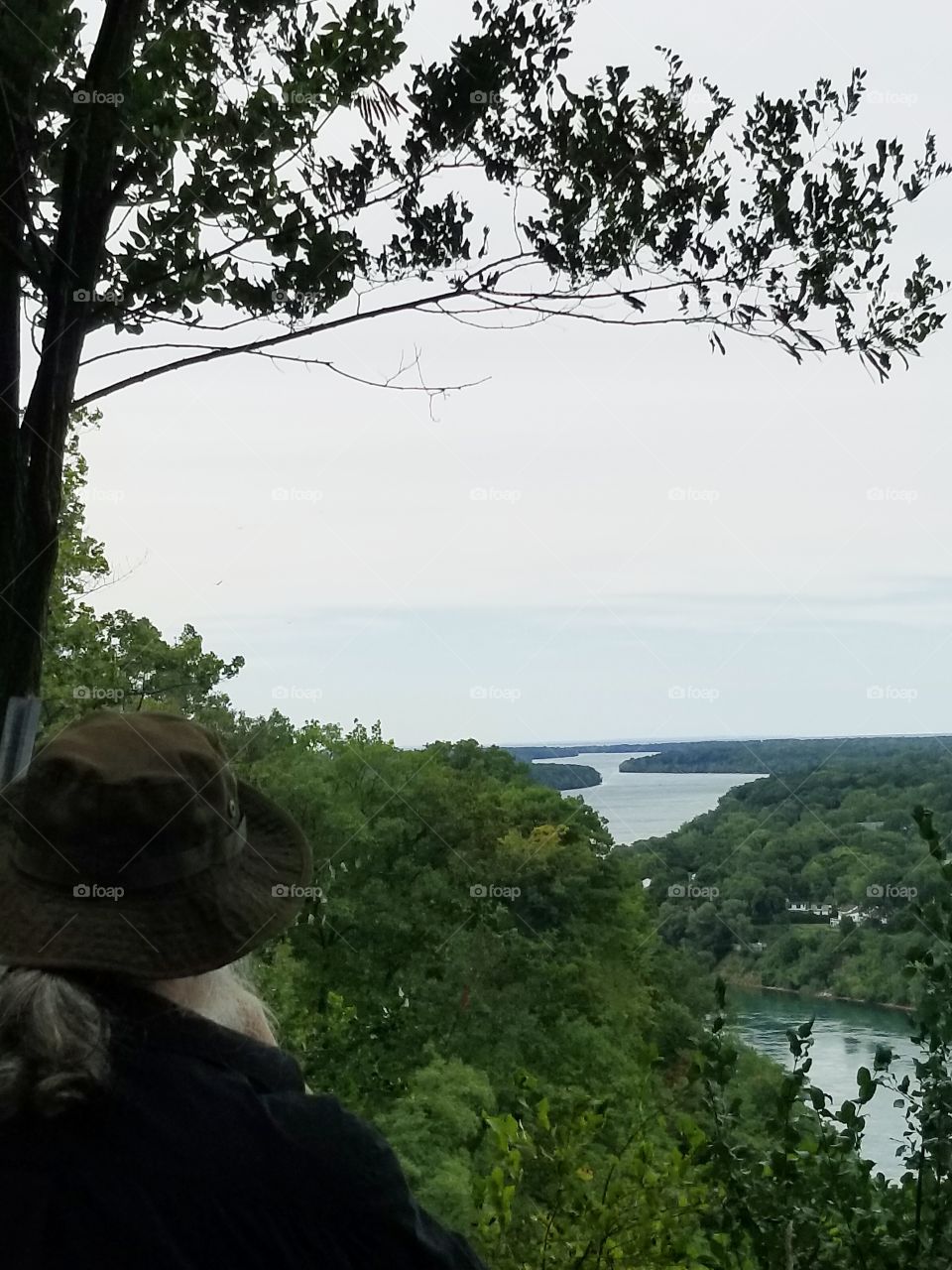 My dad and the Niagara falls river