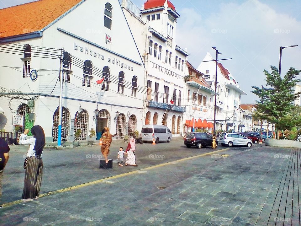 The atmosphere in the old city of Jakarta Indonesia