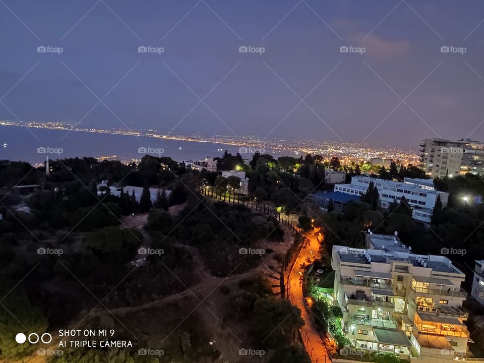 Haifa at night