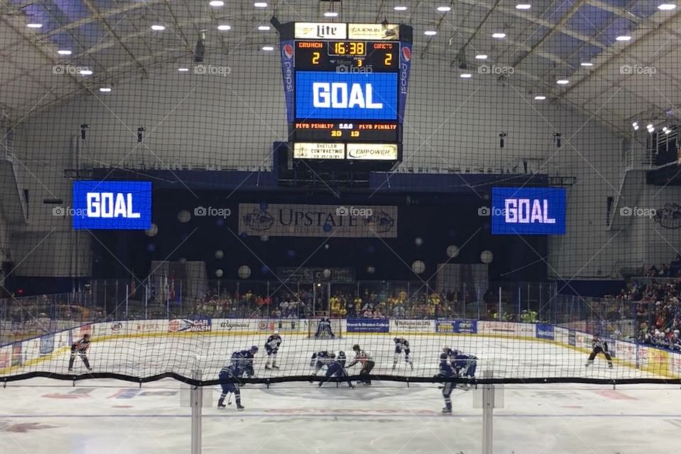 Goal for the Syracuse Crunch vs Utica Comets!