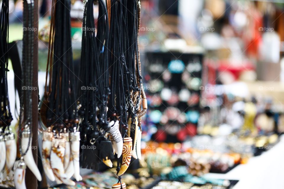 African jewelry display