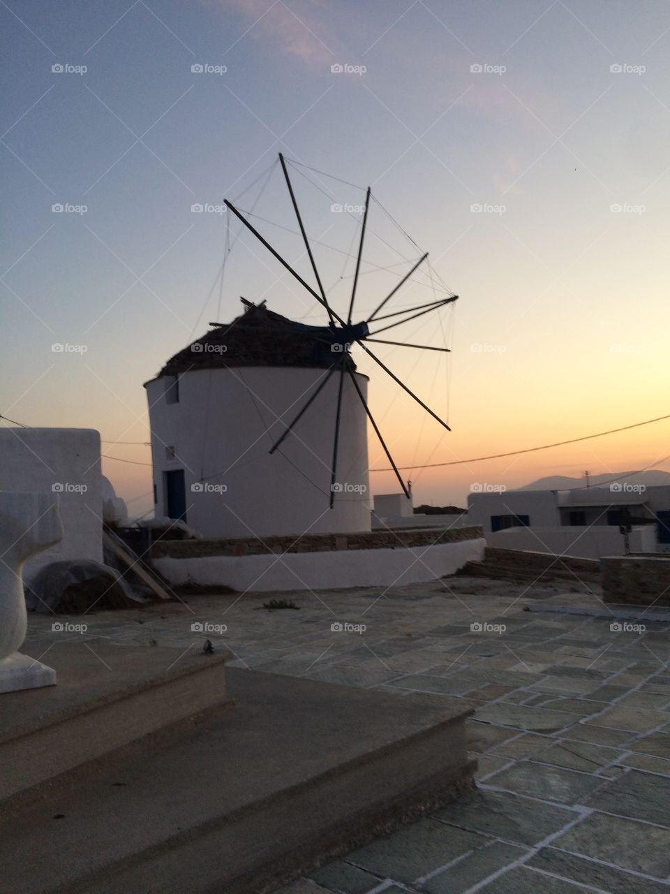 Ios Greece windmills 