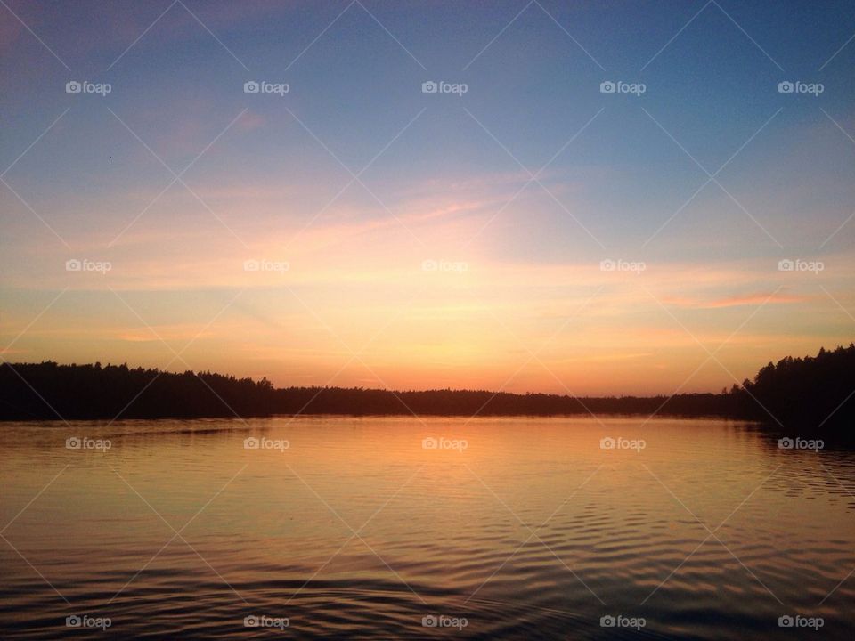 Scenic view of sunset