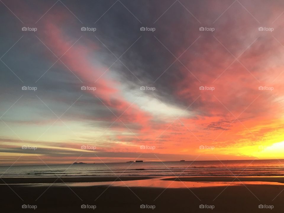 Rainbow at the beach