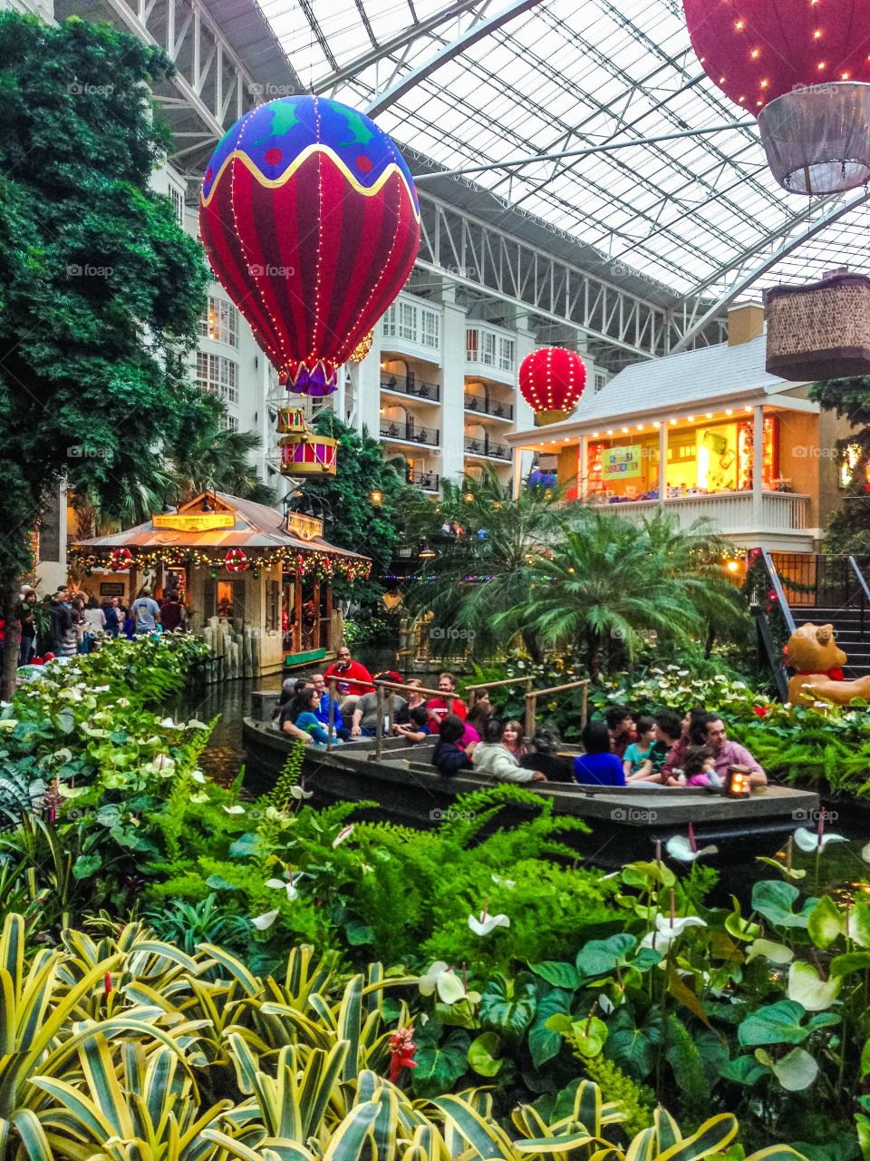 Opryland hotel at Christmas